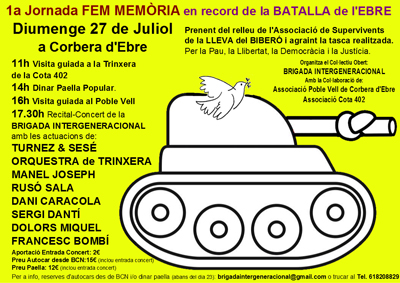 BRIGADA INTERGENERACIONAL a Corbera d'Ebre